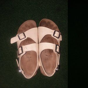 White Womens Berkies Size 7